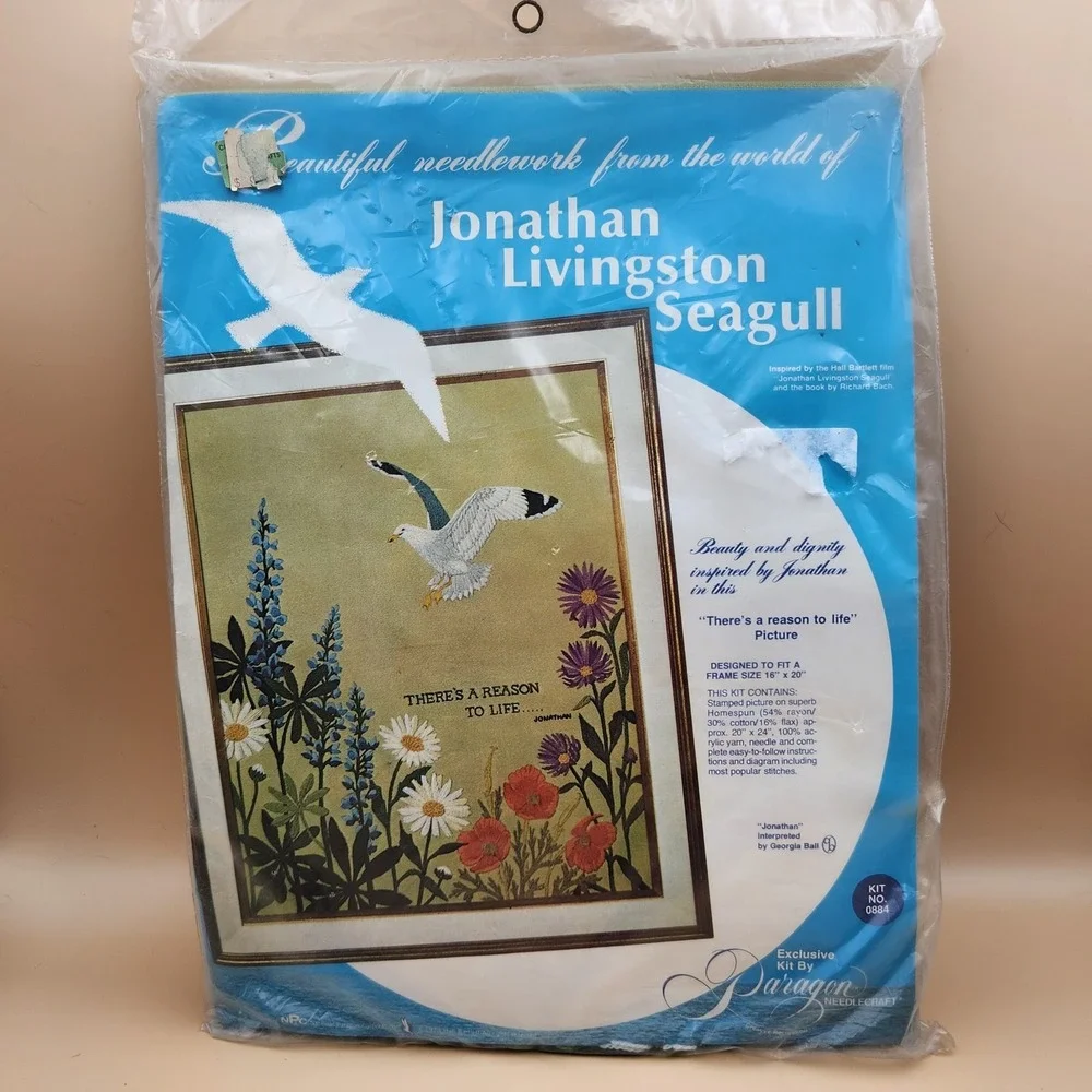 Jonathan Livingston Seagull Vintage Paragon Needlecraft Stitching Kit 0884 NOS
